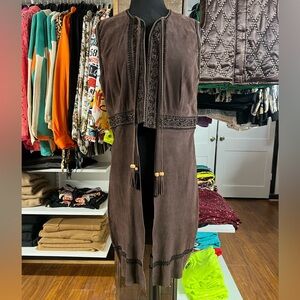 Double D Ranch Chocolate Fringe Vest